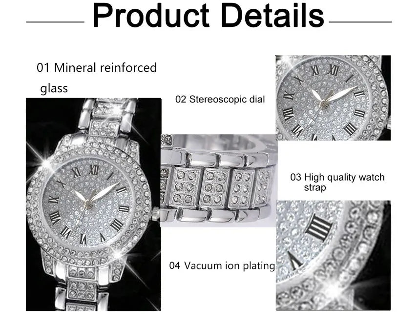 6PCS Women Watch Luxury Elegant